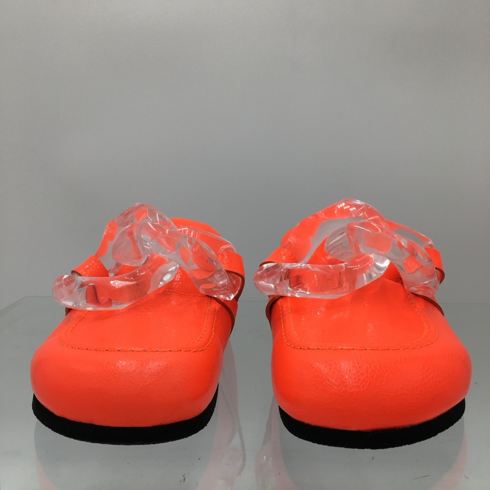 JW Anderson - GOMMA- Orange / Chain Transparent Loafer Men’s Size EU 43 US 10 - Picture 8 of 16